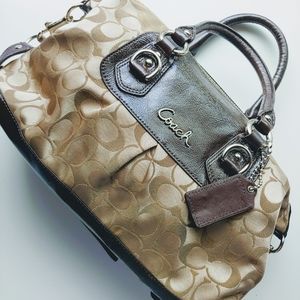 SOLD - Coach Ashley signature satchel